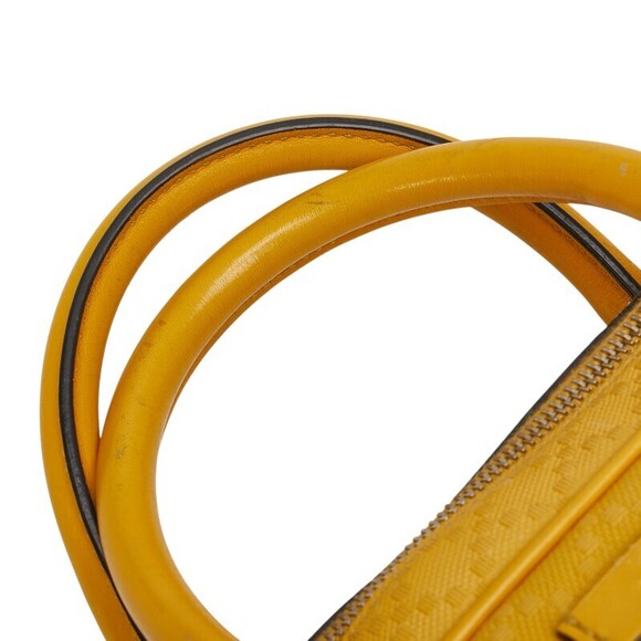 Gucci Diamante Business Bag Shoulder Yellow Leather - Picture 8 of 9